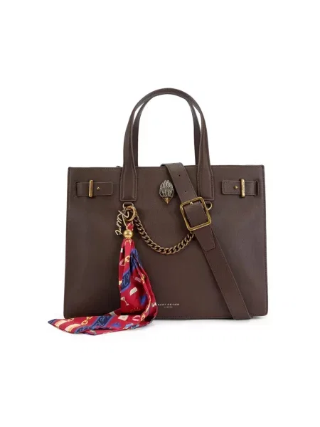 Kurt Geiger London torebka tote skórzana SLOANE brązowa
