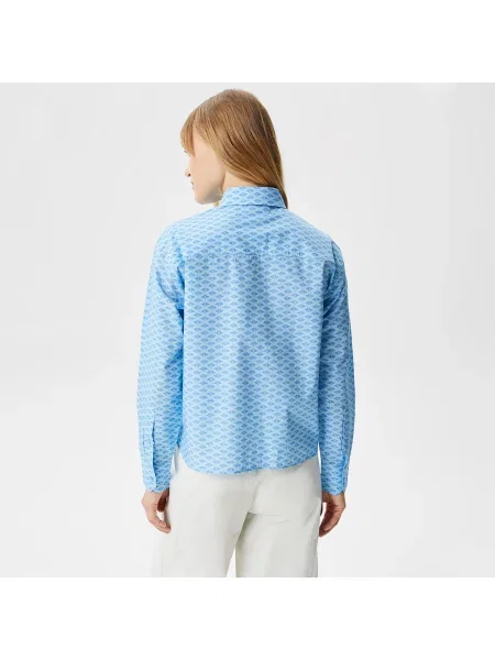 Lacoste Koszula Tkana Lacoste niebieska