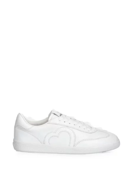 Sneakerși Love Moschino cu motiv cu inimi alb