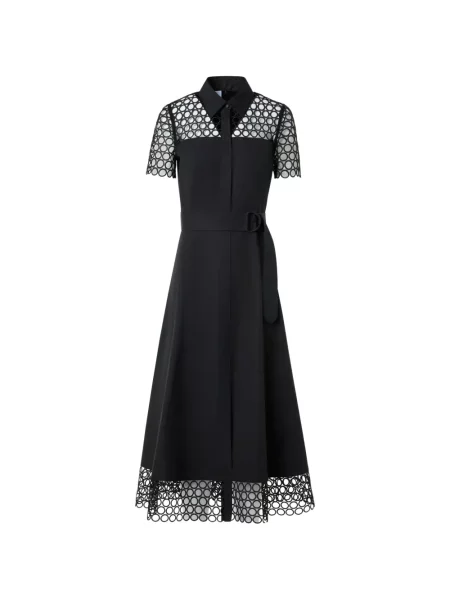 Rochie midi Akris Punto din poplin negru