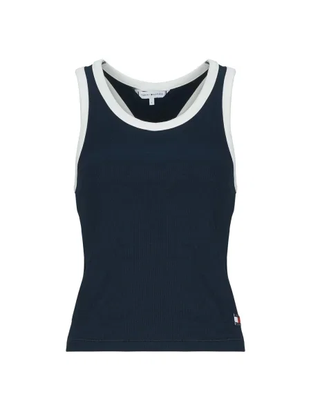 Tommy Hilfiger Top Tmavomodrá modrá