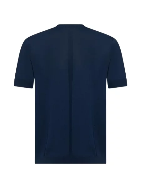 Tricou Low Brand tricotate albastru