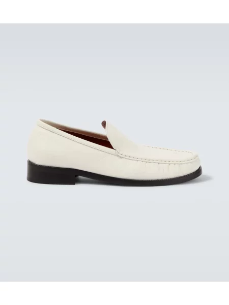 Usnjene loaferke Acne Studios bela