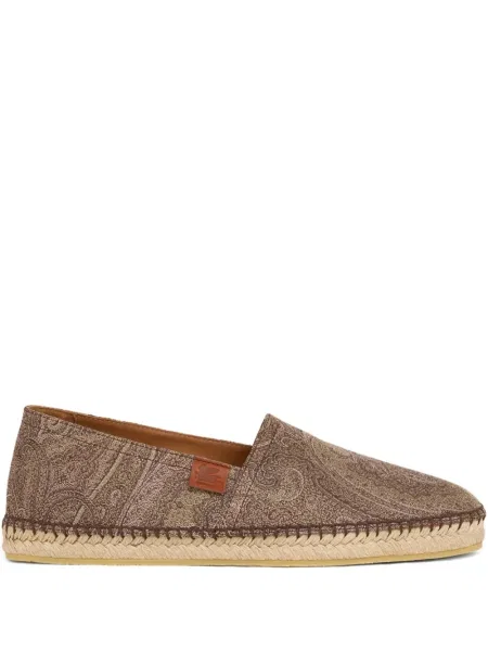 Espadrile Etro din jacard maro