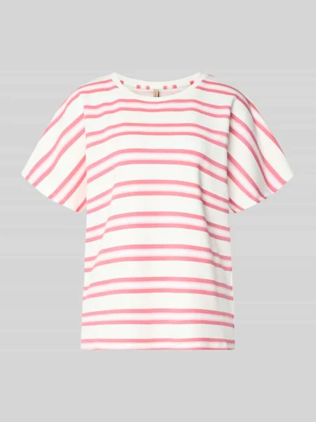 T-shirt z okrągłym dekoltem model BARNI' Soyaconcept różowa