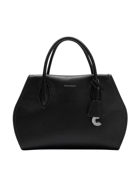 Torebka skórzana Coccinelle skórzana czarna