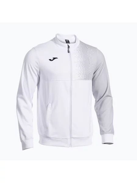 Мъжки суитшърт за тенис Joma Smash Full Zip white бяло