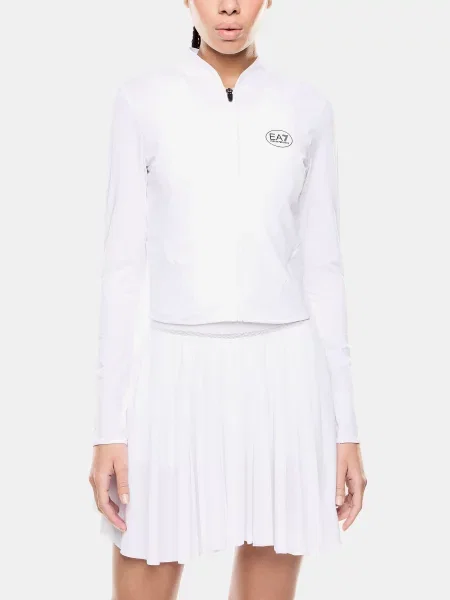 Спортивна кофта поліамід/еластан білий