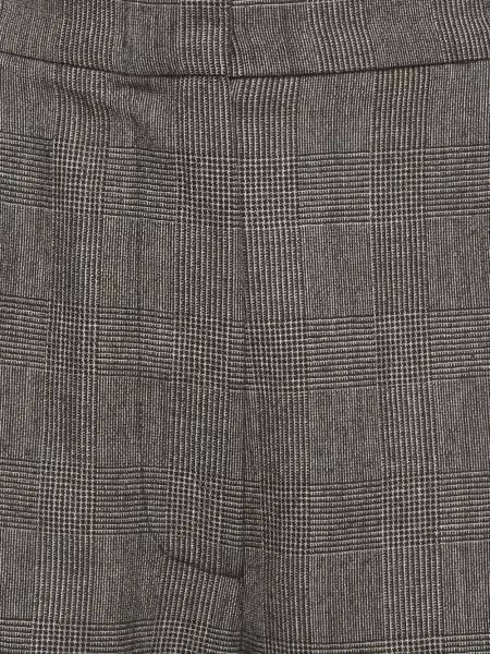 Pantaloni Max Mara în carouri gri