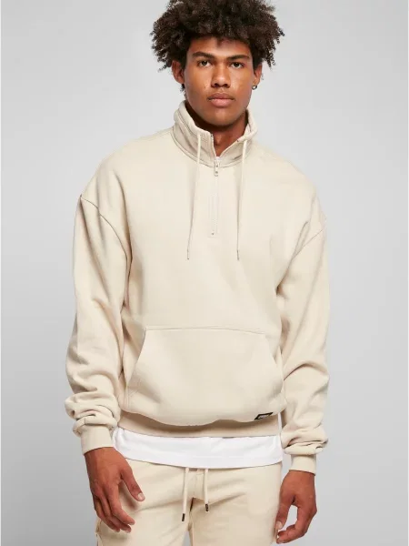 Pulover Urban Classics z vrvico bela