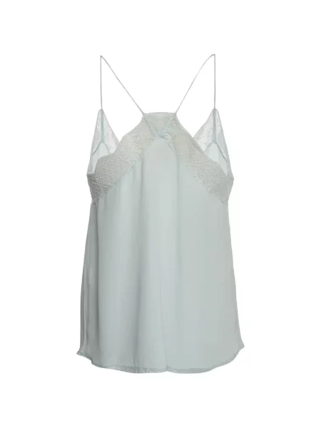 Top Zadig&voltaire din dantelă albastru
