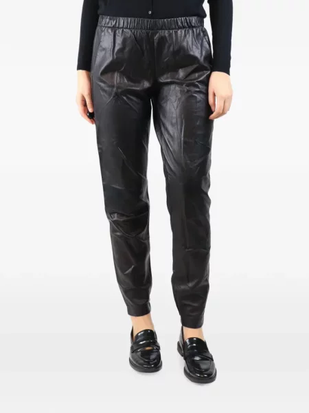 Pantaloni Vince din piele negru