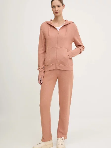 Chantelle bluza z kapturem gładka pomarańczowy