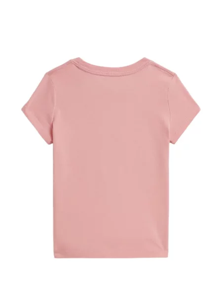 Koszulka polo dziecięca Polo Ralph Lauren różowa
