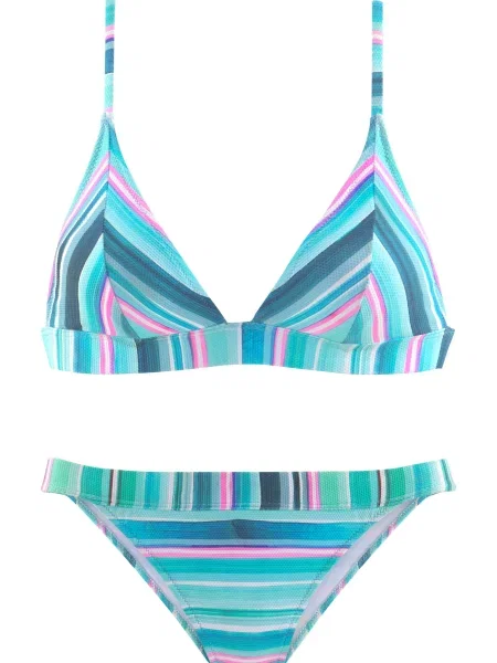 VENICE BEACH Bikiny tyrkysová / vodová / ružová biela