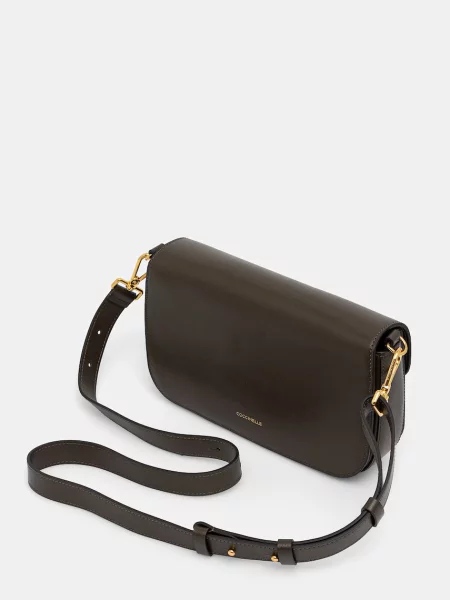 Torebka crossbody Coccinelle skórzana zielona