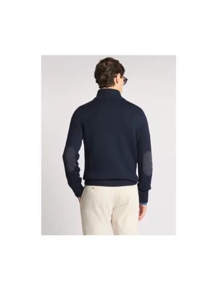 Sweter Fay wełniany niebieski