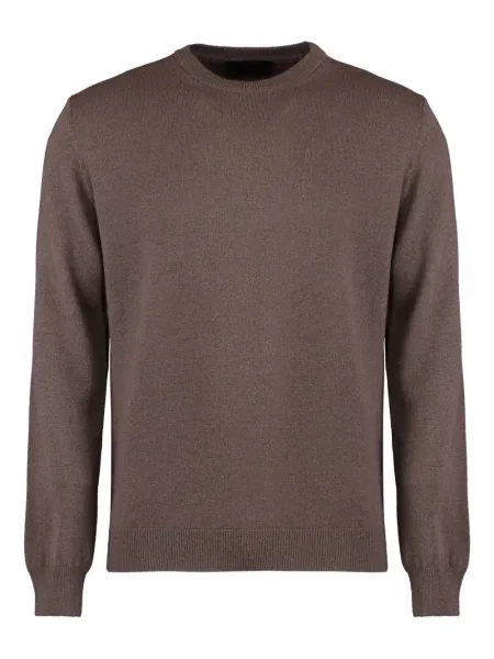 Pulover Moorer din cașmir cu decolteu rotund maro