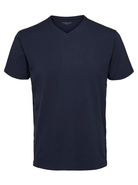 SELECTED HOMME Tricou New Pima bleumarin