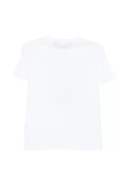 Tricou Just Cavalli cu imagine alb