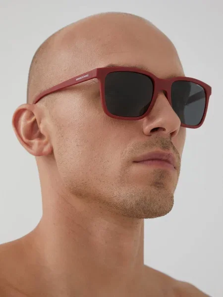 Armani Exchange Ochelari de soare bărbați rosu negru