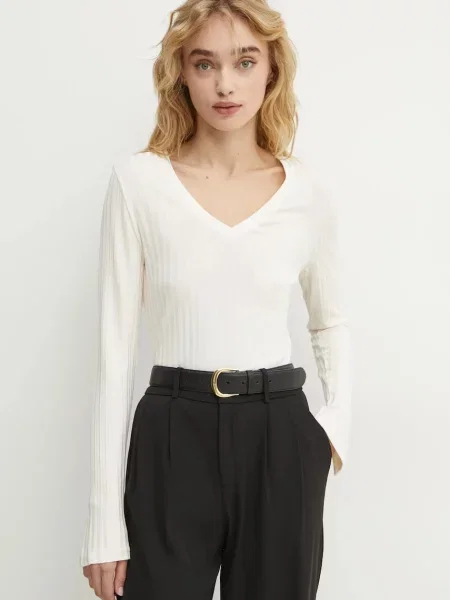 Tricou mânecă lungă Boss bej