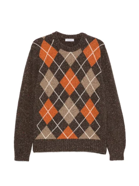 Pulover Kangra cu model argyle maro