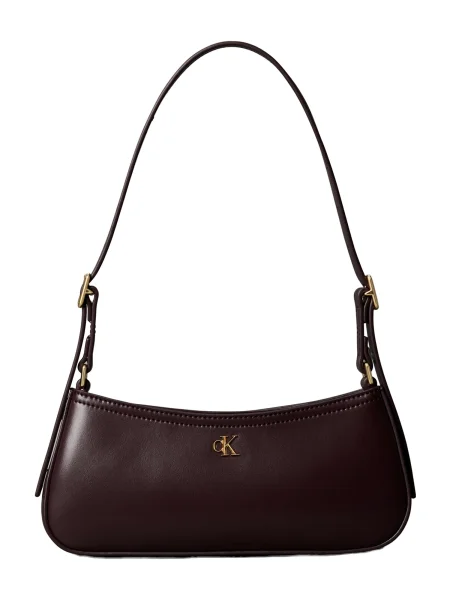 Calvin Klein Geantă Ck Small Shoulder Bag Vișiniu roșu
