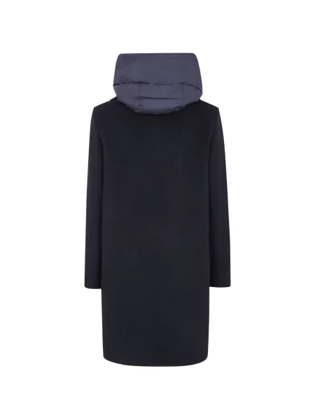 Palton Seventy cu glugă negru