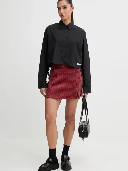 Karl Lagerfeld Jeans koszula regular z kołnierzykiem klasycznym czarny