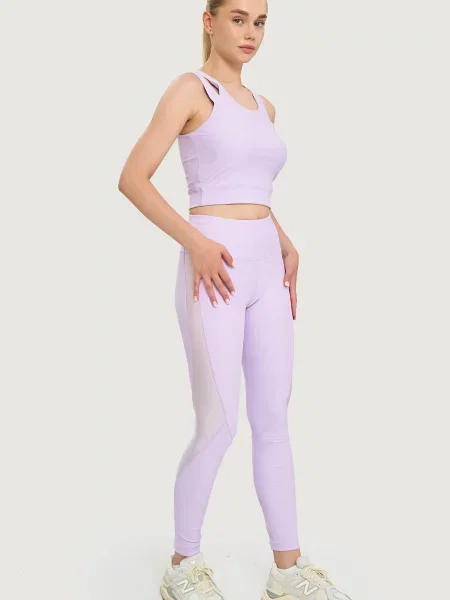 Спортивные однотонные лосины