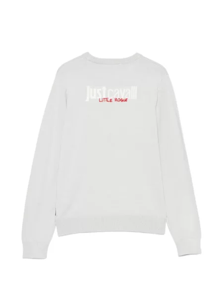 Sweter dziecięcy Roberto Cavalli szary