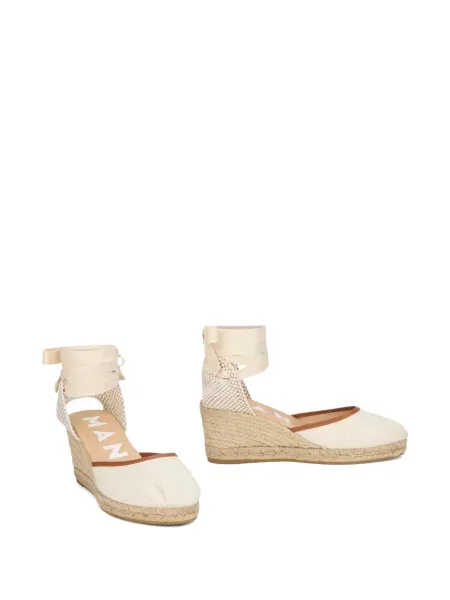 Espadrile Manebi cu pană cu legături