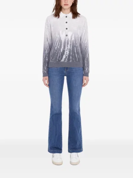 Tricou polo Liu Jo cu paiete alb