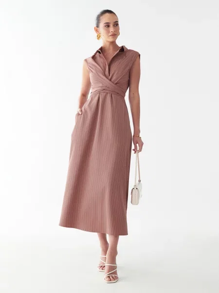 Willa Rochie Gaia roz pal / natural alb