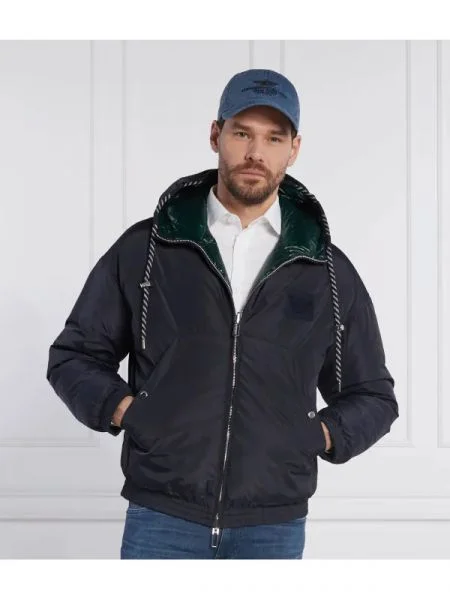 Emporio Armani Kifordítható pufi kabát zöld