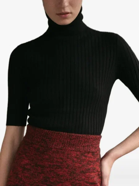 Kratak džemper Cashmere In Love od kašmira crna