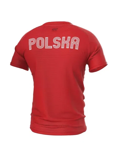 Koszulka Techniczna Sportowa EXTREME HOBBY POLSKA czerwona