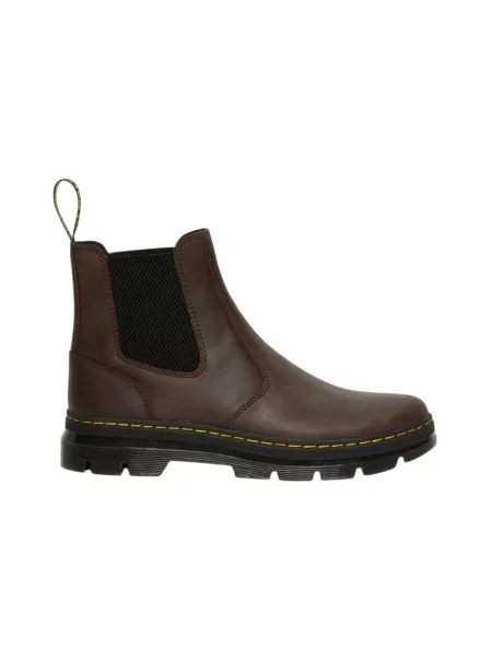 Sztyblety Dr. Martens skórzane brązowe