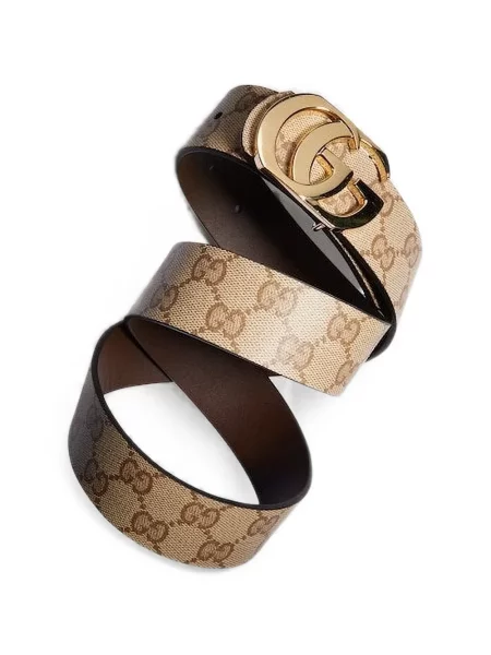 Cu centură reversibil curea Gucci maro