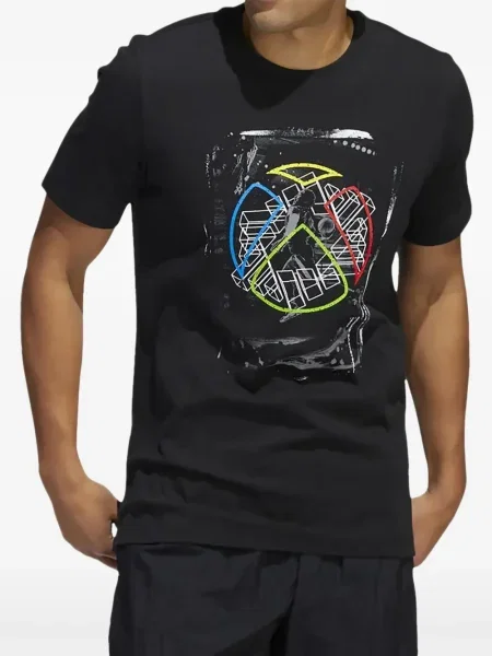 Tricou Adidas alergare din fleece streetstyle gri