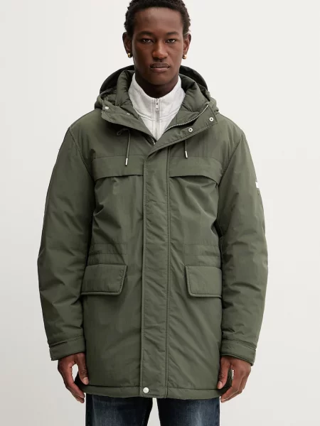 Tommy Jeans parka zimowa zielony