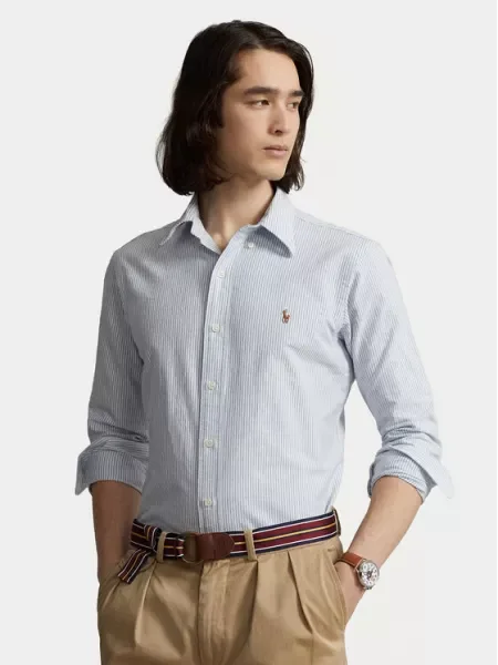 Polo Ralph Lauren Košeľa Custom Fit modrá