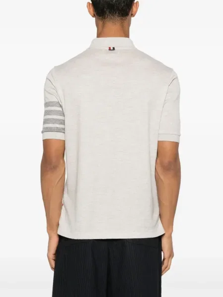 Polo Thom Browne de lână gri