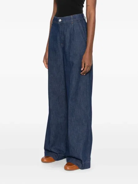 Blugi 7 For All Mankind plisate albastru