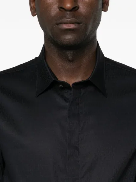 Jacquard košulja Emporio Armani plava