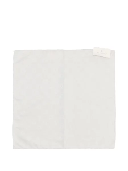 Fular Brunello Cucinelli cu model floral din jacard