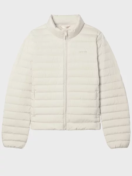 Короткий компактний пуховик Calvin Klein бежевий