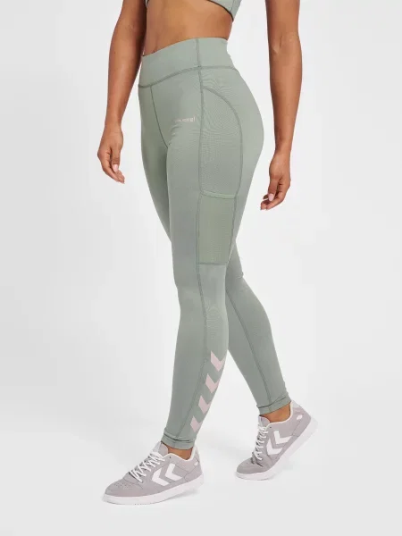 Legginsy mid-rise Hummel MT Chipo szare