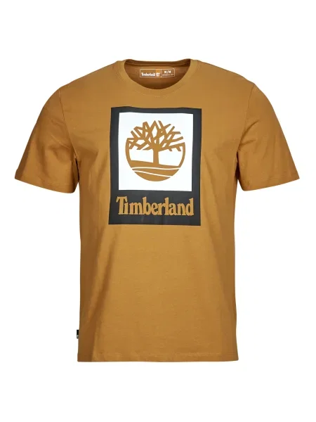 Rövid ujjú póló Timberland barna